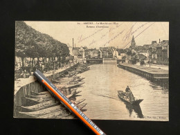 V181B - AMIENS Le Marché Sur L'eau Bateaux D'hortillons - Somme - Amiens