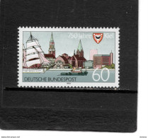 ALLEMAGNE 1992 Kiel, Bateaux, Armoiries Yvert 1425, Michel 1598 NEUF** MNH - Unused Stamps