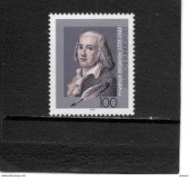 ALLEMAGNE 1993 Hölderlin Poète Yvert 1511, Michel 1681 NEUF**MNH - Unused Stamps