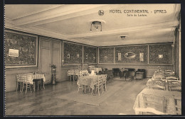 AK Ypres, Hotel Continental, Salle De Lecture  - Other & Unclassified