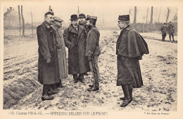 Armée Belge - Officiers Belges Sur Le Front - War 1914-18