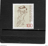 ALLEMAGNE 1993 Hans Fallada, écrivain, Portrait Selon Plauen Yvert 1514, Michel 1683 NEUF**MNH - Unused Stamps