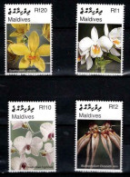 Maldives - 2007 - Flowers: Orchids - Yv 3790/93 - Orchideen