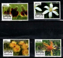 Maldives - 2007 - Flowers - Yv 3802/05 - Autres & Non Classés