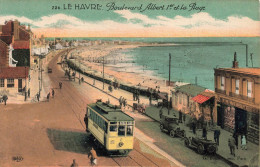 FRANCE - Le Havre - Boulevard Albert 1er Et La Plage - Animé - Vue D'ensemble - Colorisé - Carte Postale Ancienne - Hafen