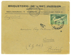 P3512 - FRANCE . 5.4.24, PRINTED MATTER ITEM TO BRAZIL!!!!!!! (TAXED) - Estate 1924: Paris