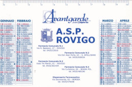 Calendarietto - A.s.p. - Rovigo - Avantgarde - Anno 2004 - Klein Formaat: 2001-...