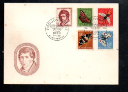 SUISSE FDC 1955 PRO JUVENTUTE - PAPILLONS - Covers & Documents