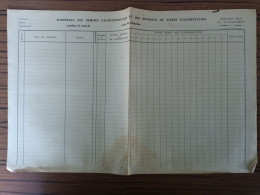 Bordereau Des Remises Exceptionnelles Et Des Retraits De Titre D'alimentation - Historical Documents