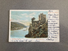 Assmannshausen Burg Rheinstein Carte Postale Postcard - Rüdesheim A. Rh.