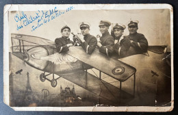 Carte Photo  Ancienne Foire Surréaliste Surréalisme Avion Toulon Var école Militaire EMC - Oorlog, Militair