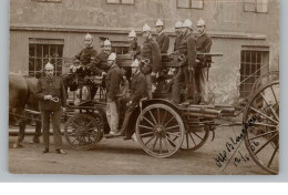 FEUERWEHR / FIRE DEPARTMENT - 1906, Photo-AK - Firemen