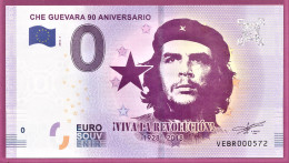 0-Euro VEBR 01 2018 CHE GUEVARA 90 ANIVERSARIO - Privatentwürfe