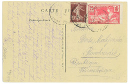 P3515 - FRANCE 14.7.24 MIXED FRANKING TO CZECOSLOVAKIA, SCARCE DESTINATION - Sommer 1924: Paris
