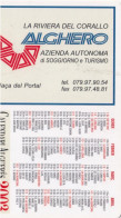 Calendarietto - Alghero - Azienda Autonoma Di Soggiorno E Turismo - Anno 2003 - Small : 2001-...