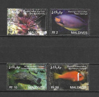Maldives - 2007 - Fishes - Yv 3782/85 - Vissen