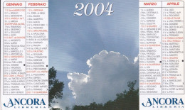 Calendarietto - Ancora L Libreria - Brescia  - Anno 2004 - Formato Piccolo : 2001-...