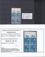 AllBes. GemAusg, 950 B P, 2x OR Ndgz Im 4erBlock, Postfrisch **, Mit Farbbestimmungsbefund Bernhöft - Autres & Non Classés