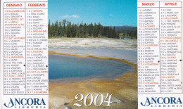 Calendarietto - Ancora L Libreria - Brescia - Anno 2004 - Formato Piccolo : 2001-...