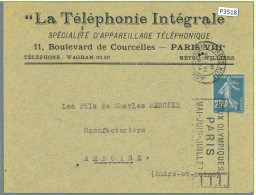 P3518 - FRANCE 28.6.24 FENCING COMPETIONS, SLOGAN CANCEL RUE GOUFFROY TO AMBOISE - Estate 1924: Paris