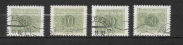 TCHÉCOSLOVAQUIE  N°  79/82    T TAXE - Timbres-taxe