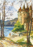 CPM - R - CANTAL - CHATEAU DE VAL - PEINTURE DE SEBIRE - 1991 - Autres & Non Classés