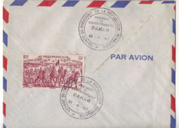 Europe - France Colonies - Marcophilie - AOF Dakar - Voyage Du Président De La République 21-04-47 - 7687 - Usati