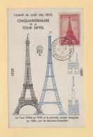 Carte Maximum - N°429 - Tour Eiffel - Vol Par Ballon - Paris - Les Mureaux - 1930-1939