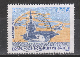 Yvert 3557 Cachet Rond Bateau Porte-avions Charles De Gaulle - Oblitérés