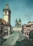 PRAGUE, ARCHITECTURE, CHURCH, TOWER, CARS, CZECH REPUBLIC, POSTCARD - Tchéquie