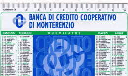 Calendarietto - Banca Di Credito Cooperativo Di Monterenzio - Anno 2003 - Formato Piccolo : 2001-...