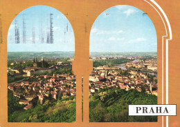 PRAGUE, ARCHITECTURE, CHURCH, TOWER, BRIDGE, PANORAMA, CZECH REPUBLIC, POSTCARD - Tchéquie