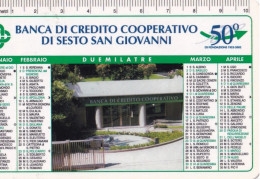 Calendarietto - Banca Di Credito Cooperativo Di Sesto San Giovanni - Anno 2003 - Tamaño Pequeño : 2001-...