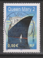 Yvert 3631 Cachet Rond Bateau Le Queen Mary - Gebruikt