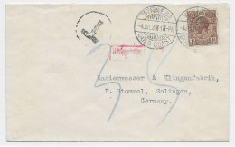 Gold Coast 1928 Taxed Letter From WINNEBA To Germany (SN 3053) - Gold Coast (...-1957)