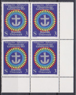 1983 , Mi 1751 ** (2) - 4er Block Postfrisch -  Österreichischer Katholikentag - Ungebraucht
