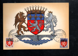 CARTE MAXIMUM 1958 BLASON DE LYON - 1950-1959