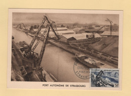 Carte Maximum - N°1080 - Pont Autonome De Strasbourg - 1950-1959