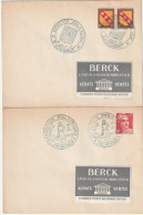 Exposition Philatélique, Baccarat, Arcachon, Musée Postal + 1er Jour Journée Du Timbre Ales. Collection BERCK. - Lettres & Documents