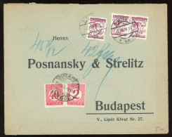 1928. Cover To Budapest With Postage Due Stamps - Cartas & Documentos