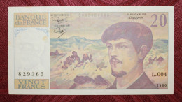 Billet 20 Francs Debussy 1980 / L.004-829365 / TTB - 20 F 1980-1997 ''Debussy''