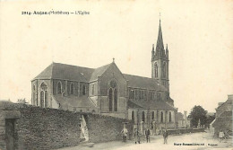 56 - Augan - L'Eglise - Animée - Correspondance - Voyagée En 1922 - CPA - Voir Scans Recto-Verso - Sonstige & Ohne Zuordnung