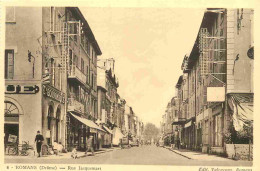 26 - Romans - Rue Jacquemart - Animée - CPA - Voir Scans Recto-Verso - Romans Sur Isere