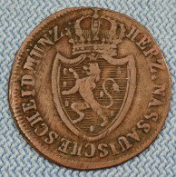 Nassau • 1/4 Kreuzer 1817 L • Wilhelm • Var. 1 • German States • [24-813] - Kleine Munten & Andere Onderverdelingen