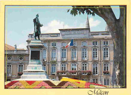 71 - Macon - L'Hôtel De Ville - Statue - Fleurs - CPM - Voir Scans Recto-Verso - Macon