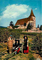 68 - Hunawihr - Vendanges à Hunawihr Devant L'Eglise Fortifiée - Folklore - CPM - Voir Scans Recto-Verso - Sonstige & Ohne Zuordnung