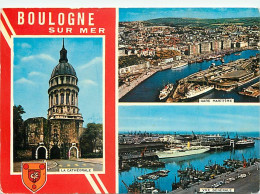 62 - Boulogne Sur Mer - Multivues - Bateaux - Blasons - CPM - Voir Scans Recto-Verso - Boulogne Sur Mer