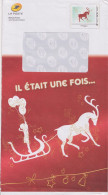 Enveloppe Entier Monde 250g Catalogue Phil@poste Il était Une Fois Renne Tirant Un Traîneau Fillette Tenant Des Ballons - Sonderganzsachen