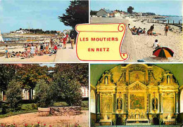 44 - Les Moutiers En Retz - Multivues - La Plage - Le Square - Intérieur De L'Eglise - Carte Neuve - CPM - Voir Scans Re - Les Moutiers-en-Retz