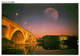 31 - Toulouse - Le Pont Neuf La Nuit - Lune - CPM - Voir Scans Recto-Verso - Toulouse